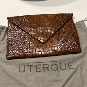 Stamped Leather Clutch